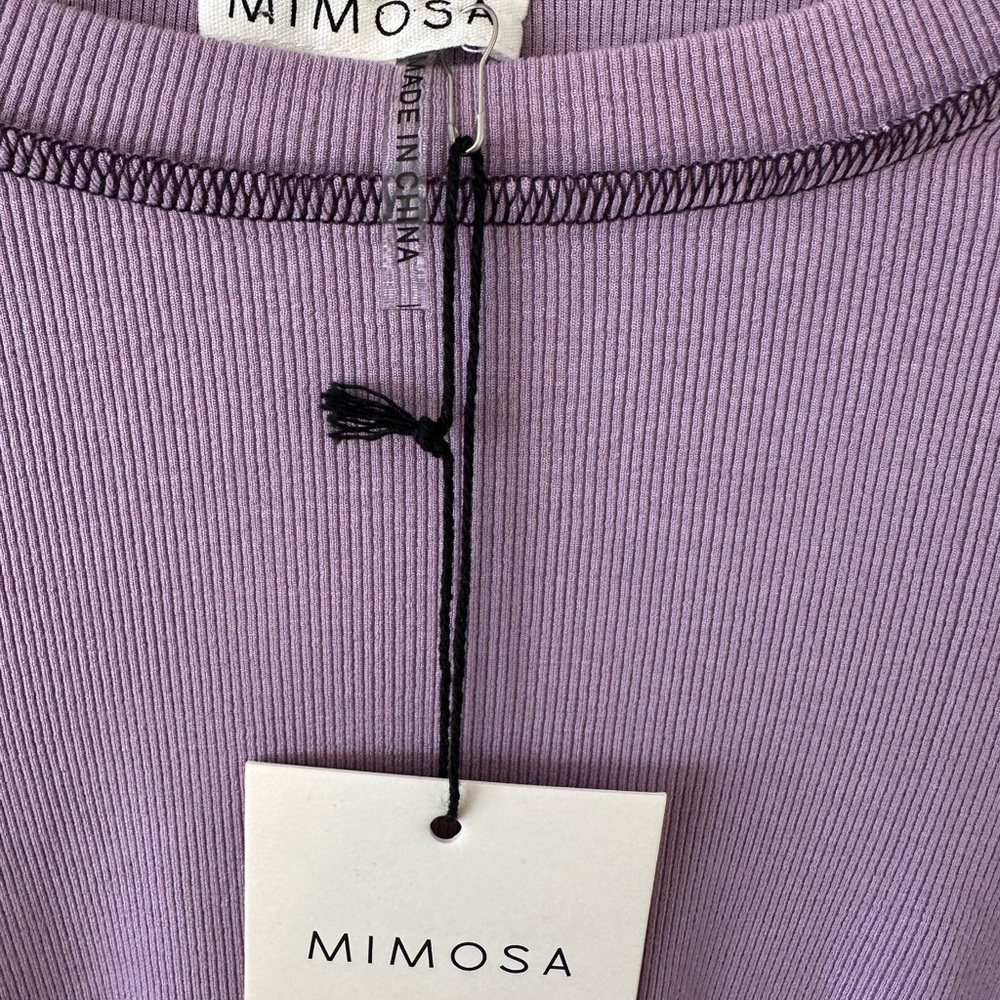 Mimosa Lavender Long Sleeve Blouse. Size M - Picture 5 of 6